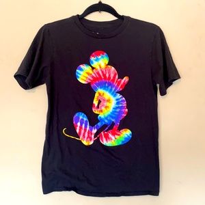 Disney rainbow tie-dye Mickey . size XL